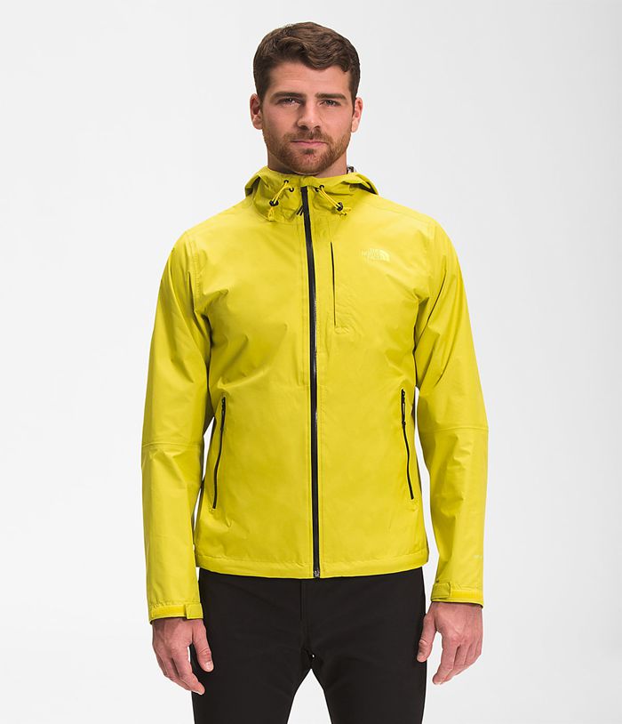 The North Face Rain Jacket Alta Vista Yellow - Mens - Thailand DAPWV-4952